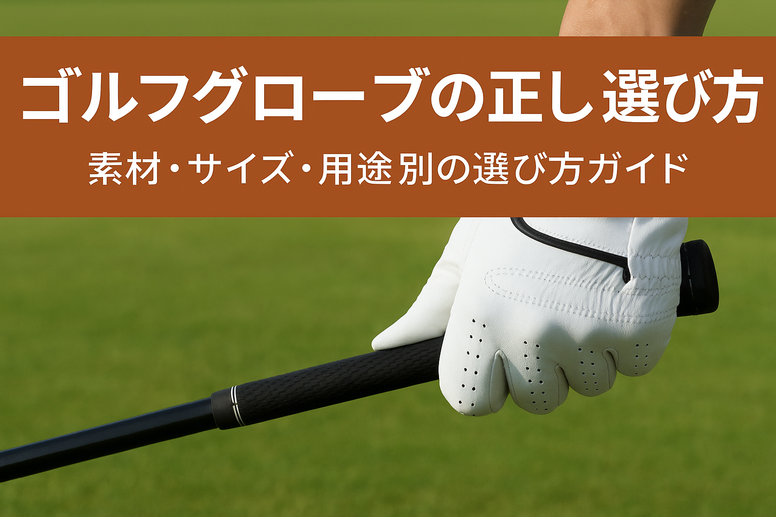 ゴルフグローブ 選び方
